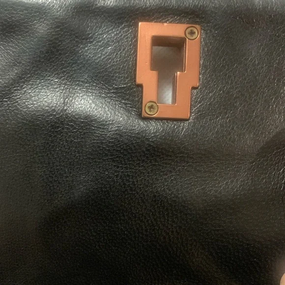 Lanvin Black Crocodile-Embossed Shoulder Bag - Picture 11 of 15